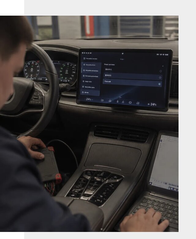 Русификация автомобиля BYD HAN для эксплуатации в Алексеевке